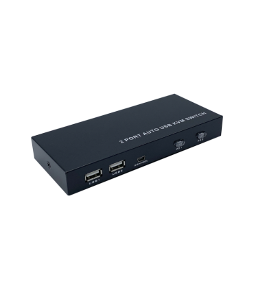 CONMUTADOR KVM AISENS HDMI 4K60HZ USB 1U 2PC CON ALIMENTACION NEGRO