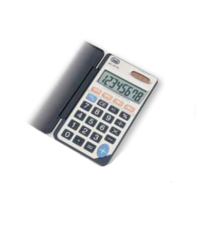 CALCULADORA TREVI EC 3718 8C POCKET ELECTRONIC CALCULATOR SILVER