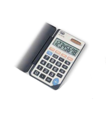 CALCULADORA TREVI EC 3718 8C POCKET ELECTRONIC CALCULATOR SILVER