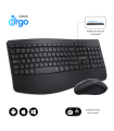 COMBO TECLADO RATON SUBBLIM PROWAVE ERGO INALAMBRICO NEGRO