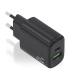 CARGADOR AISENS GAN 20W 1XUSB C PD30 1XUSB A QC30 NEGRO