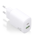 CARGADOR AISENS GAN 25W 1XUSB C PD30 1XUSB A QC30 BLANCO
