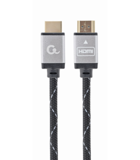 CABLE TRENZADO HDMI 20 4K 60HZ GEMBIRD SELECT PLUS SERIES CON ETHERNET 1M NEGRO