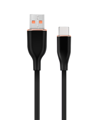 CABLE DE CARGA Y DATOS GEMBIRD USB TIPO C DE SILICONA PREMIUM 15 M NEGRO
