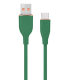 CABLE DE CARGA Y DATOS GEMBIRD USB TIPO C DE SILICONA PREMIUM 15 M VERDE