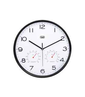RELOJ PARED TREVI OM 3510 T 30CM WALL CLOCKTERMHYGROM BLACK