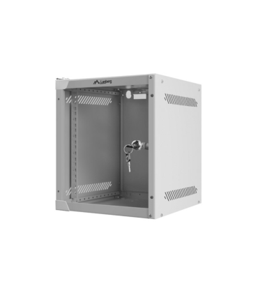 ARMARIO LANBERG MURAL 6U 280X310 RACK 10 FLAT PACK GRIS PUERTA CRISTAL