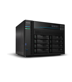 NAS ASUSTOR TOWER 8 BAY QUAD CORE 8GB DDR4 10 GBE X 2 25 GBE X 2 USB 32