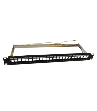 PANEL MODULAR WP 24 PUERTOS STP CAT5E 6 CON GESTOR DE CABLES