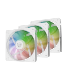 VENTILADOR GENESIS OXAL 120 ARGB BLANCO PACK 3 UDS