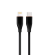 CABLE DE CARGA Y DATOS GEMBIRD USB TIPO C A 8 PINES DE SILICONA PREMIUM 15M BK