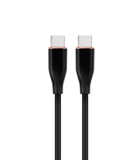 CABLE DE CARGA Y DATOS GEMBIRD PD TIPO C SILICONA ALTA CALIDAD 15M NEGRO