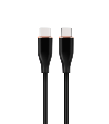 CABLE DE CARGA Y DATOS GEMBIRD PD TIPO C SILICONA ALTA CALIDAD 15M NEGRO