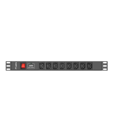 REGLETA LANBERG 1U 16A RACK 19 8X SOCKET IEC C13 NEGRO 2M