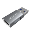 MINI ADAPTADOR AISENS USB 3.2 GEN2 10G 3A USB-C/H-A/M GRIS