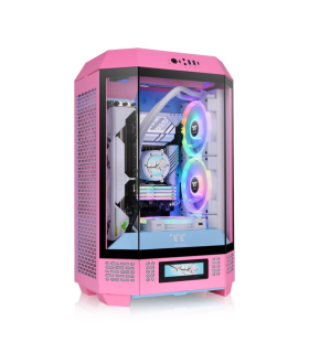 CAJA THERMALTAKE THE TOWER T300 M ATX 2XUSB 30 SIN FUENTE BUBBLE PINK