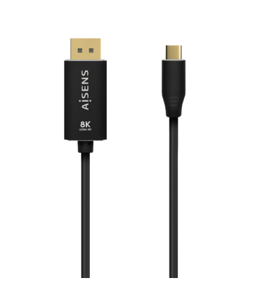 CABLE CONVERSOR AISENS ALUMINIO USB C A DISPLAYPORT 8K60HZ 08M