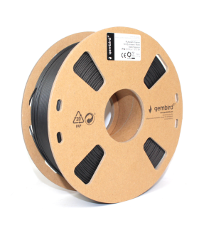 BOBINA FILAMENTO PLA GEMBIRD 1Kg NEGRO