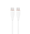 CABLE DE CARGA Y DATOS GEMBIRD (PD) TIPO-C SILICONA ALTA CALIDAD 1,5M BLANCO