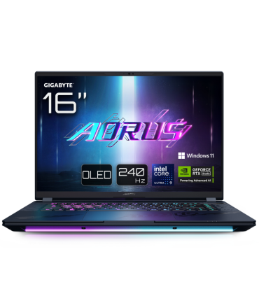 PORTATIL GIGABYTE AORUS MASTER 16 U9 275HX RTX 5080 32GB 1TB 16OLED W11P