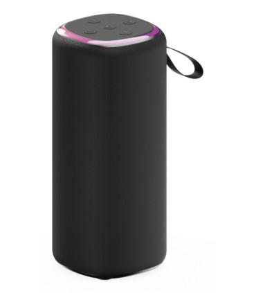 ALTAVOZ PORTATIL GEMBIRD SPK BT LED 08L 10W BT NEGRO LUZ LED