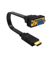 CABLE CONVERTIDOR EWENT HDMI MACHO - VGA HEMBRA 0,20 METROS