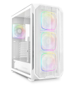 CAJA GAMING ATX SHARKOON NAK5M RGB 4XVENT 120MM 3XUSB SN FUENTE BLANCO