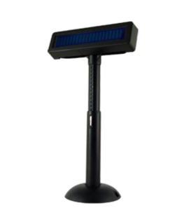 VISOR POSIFLEX VFD FLUORESCENTE 2X20 USB NEGRO PD 2800IIUN