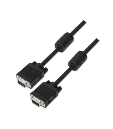 CABLE AISENS SVGA CON FERRITA HDB15 M HDB15 M NEGRO 60M