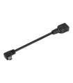 CABLE AISENS USB 2.0 OTG ACODADO TIPO MINI B/M-A/H NEGRO 15CM