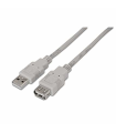 CABLE AISENS USB 2.0 TIPO A/M-A/H BEIGE 1.8M