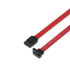 CABLE AISENS SATA III DATOS 6G DATOS ACODADO ROJO 05M