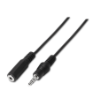 CABLE AISENS AUDIO ESTEREO JACK 3.5 M-JACK 3.5 H NEGRO 3.0M