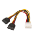 CABLE AISENS SATA ALIMENTACION MOLEX 4PIN M 2XSATA H 20CM