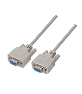 CABLE AISENS SERIE NULL MODEM DB9 H DB9 H BEIGE 18M