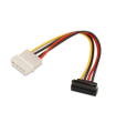 CABLE AISENS SATA ALIMENTACION ACODADO MOLEX 4PIN M-SATA/H 16CM