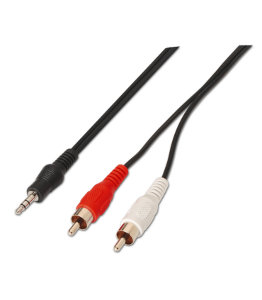 CABLE AISENS AUDIO ESTEREO JACK 35 M 2XRCA M NEGRO 30M