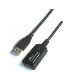 CABLE AISENS USB 20 PROLONGADOR AMPLIFICADOR A M A H 10M NEGRO