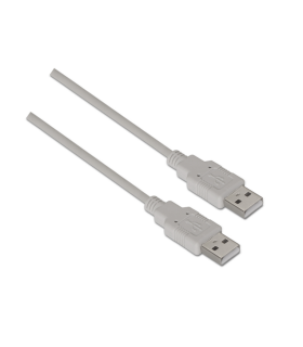 CABLE AISENS USB 20 TIPO A M A M BEIGE 20M