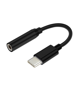 CONVERSOR AISENS USB C A AUDIO USB C M JACK 35 H NEGRO 15CM