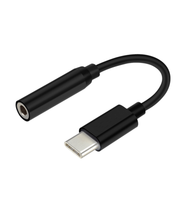 CONVERSOR AISENS USB C A AUDIO USB C M JACK 35 H NEGRO 15CM