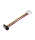 CABLE AISENS SATA ALIM ACODADO ANCLAJES MOLEX 4PIN M SATA H 16CM