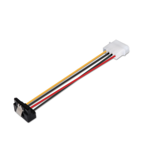 CABLE AISENS SATA ALIM ACODADO ANCLAJES MOLEX 4PIN M SATA H 16CM