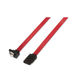 CABLE AISENS SATA III DATOS 6G DATOS ACODADO ANCLAJES ROJO 0.5M