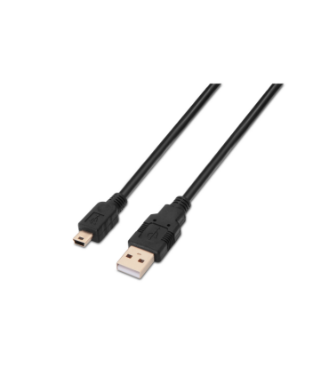 CABLE AISENS USB 20 TIPO A M MINI B M NEGRO 05M