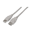 CABLE AISENS USB 2.0 TIPO A/M-A/H BEIGE 1.0M