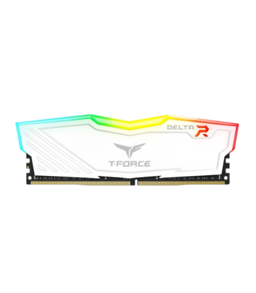 DDR4 TEAMGROUP T FORCE DELTA RGB 16GB X1 3200 BLANCO