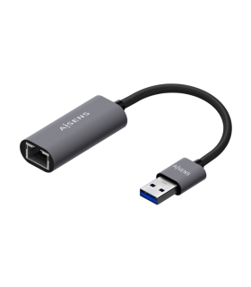CONVERSOR AISENS USB 30 A ETHERNET GIGABIT GRIS 15CM