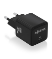 CARGADOR AISENS GAN 30W 1XUSB-C PD3.0 QC4.0 NEGRO