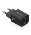 CARGADOR AISENS GAN 30W 1XUSB-C PD3.0 QC4.0 1XUSB-A QC3.0 NEGRO